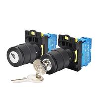 1pc 22mm LA36M Key Switch 2 POSITION 1NO 12v 220v 10A On Off Knob Button RNUMLIGH