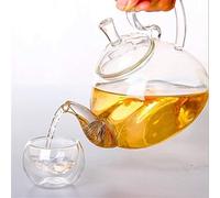 1pc 250ml, 600ml, 750ml, 1200ml resistente al calore resistente al calore fiore di caffè in vetro teiera in vetro fiorire teiera (Taglia : 250ML)