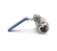 1pc 2inch 304 Stainless Steel Two-piece Ball Valve BSPT Internal Thread Full Bore Valve ZGPOSQKZSC