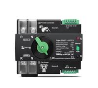 1pc 2P L N 220V-230V 63A Din Rail ATS for PV Dual Power Automatic Transfer Electrical Selector Switch CZMDKEXM