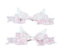 1pc/2pcs Bowknot Forcine per capelli da ragazza calda ali di peluche & Bowknot clip per capelli primaverili da sposa per donna Ponytail Hair Clip
