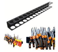 1pc/2pcs Cacciavite Organizer Rack Utensile manuale in metallo Montaggio a parete 14 fori Hardware Strumento di stoccaggio per strumenti cacciavite a croce esagonale