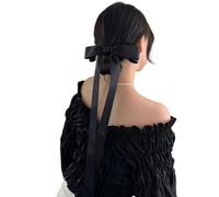 1pc/2pcs Clip per Capelli Per Ragazza Calda Nastro Lungo A Strati Nodo Arco Barrettes Capelli Coda Di Cavallo Barrettes Per Adolescenti Ragazze