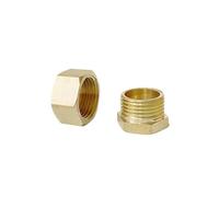 1pc 3/8" BSP Male Thread Brass Hex Head End Cap Pipe Fitting Connector Adapter