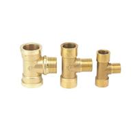 1pc 3/8" BSPP Female-Male-Female Tee 3 Way Brass Splitter Pipe Fitting Water Gas Oil YZWRWRMKTB