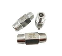 1pc 3/8" BSPT Male Thread 304 Stainless Steel Check Valve One Way Non-Return Valve