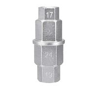 1Pc 3 8 Drive Moto Chiave Esagonale Mandrino Strumento Allen Ruota Anteriore Hub Asse Socket Adapter Acciaio Trattato Termicamente per Moto Moderne