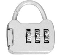 1Pc 3 Cifre Codice Combinazione Password Lucchetto Mini Portatile Valigia Da Viaggio Blocco di Sicurezza Zinco Blocco Zaino Argento 35 * 64 Mm Attractive
