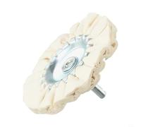 1pc 3 Pollice 80mm Cotone Rotella di Lucidatura Delle Vie Aeree Aperto Bias Pieghettato Panno per Lucidatura Gioielli in Metallo Acciaio Inox Alluminio Legno Plastica Vetro Ceramica con Gambo 6
