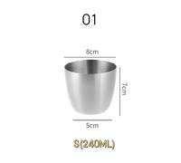 1PC 304 Acciaio Inox Birra Coppa Bere Mug Acqua Coppa Cucina Drinkware