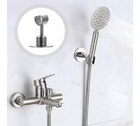 1pc 304 staffa per doccia a mano in acciaio inossidabile per bagno (argento)