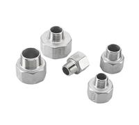 1PC 304 Stainless Steel 2"-1-1/4" BSP Female Male Thread Reducing Joint Pipe Fittings