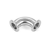 1pc 304 Stainless Steel 45 Degree Elbow Pipe Fitting OD 63 x Flange 77.5