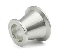 1pc 304 Stainless Steel KF Vacuum Tapered Reducer, Three Card Flange Joint KF16-KF25 Vacuum Pipe Fittings