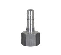 1PC 304 Stainless Steel Pipe Fitting M16x1.5 Female To 12mm Hose Tail Barb Connector