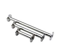 1pc 304 Stainless Steel Pipe Fitting Pipe Outer Diameter 45mm Homemade Ring Three Clip 64mm Length 100mm