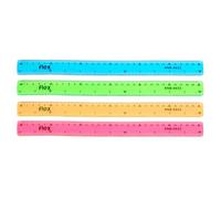 1pc 30cm Morbido Multicolore Righello Traslucido Infrangibile Righello Flessibile Cancelleria Creativa Righello Fornitura Scuola Colore Casuale Design Pratico