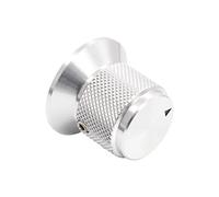 1pc 30x25mm lavorato a manopola piena in alluminio massello di alluminio pieno di alluminio del volume del tasto del bottone del potenziometro 6mm Hofi della chitarra audio HiFi AMP DIY. Oro in argent