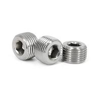 1PC 316 Stainless Steel Hexagon Pipe 3/8" NPT Male Countersunk End Fitting Water Gas Oil
