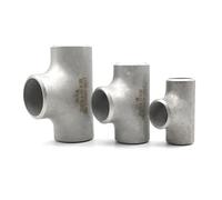 1pc 32/34/38/42/45/48/51/57/60mm O/D x 2-3/mm Thickness 304 Stainless Steel Equal Tee 3 Way Butt Welded Pipe Fitting Water gas Oil(42mm)