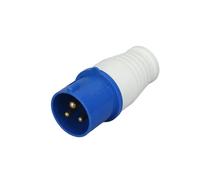 1pc 32A 3Pin 2P+E IP44 Waterproof Industrial Electrical Connector Plug Socket for Applications(Army green)