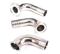 1PC 38mm Hose Barbed 1.5" Tri Clamp Ferrule 304 Stainless Steel Elbow Fittings Adapters