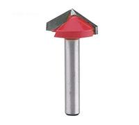 1pc 3d acciaio al tungsteno lavorazione del legno cnc router bit sharp v-groove utensile da taglio fresa fine 60/90/120/150 gradi 6mm albero(6 * 22mm*120°)