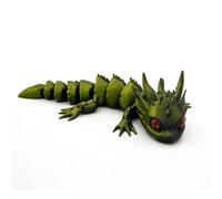 1pc 3D Printed Dragon Model Simulation Detailed Figurine Fantasy Creature Desktop Decoration Collectible Gift for Adults(1 UK)