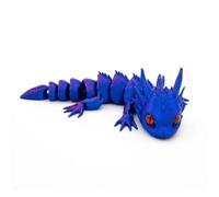 1pc 3D Printed Dragon Model Simulation Detailed Figurine Fantasy Creature Desktop Decoration Collectible Gift for Adults(10)