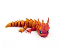 1pc 3D Printed Dragon Model Simulation Detailed Figurine Fantasy Creature Desktop Decoration Collectible Gift for Adults(8)