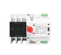 1pc 3P 3 Phase Din Rail ATS Dual Power Automatic Transfer Switch Electrical Selector Uninterrupted Power 125A CZMDKEXM