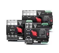 1PC 3P L N 220V-230V 125A Din Rail 3 phase Dual Power Automatic Transfer Electrical Selector Switch CZMDKEXM