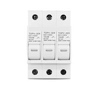 1PC 3P WITHOUT LED 1100V DC Fuse Holder 10 * 38mm TOPV-32X MQXFCZUX
