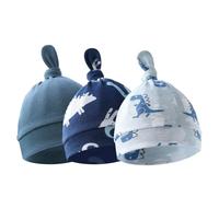 1pc/3pcs Cappello Da Bambino Annodato A Corto Neonisti Con Cofano Con In Doccia Presente Per 0-3 Mesi Da Ragazzi Ragazze