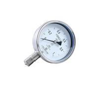 1pc 4" 100mm Y100BF All Stainless Steel Manometer , Lower Mount High Temperature Pressure Gauge Anti-corrosion And Shock-proof(0-16Mpa)