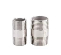 1PC 4" Thickened double-ended external wire 304 stainless steel high pressure welding external wire height 100mm YZWRWRMKTB