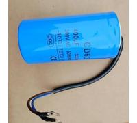 1pc 400uF 300V AC Starting Capacitor For Heavy Duty electronic starter Air Compressor Red Yellow Two Wires