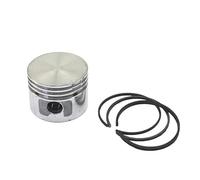 1pc 42 mm 47 mm 48 mm 51 mm Pistone compressore ad aria con per anelli pistone da 3 pcs set di olio anello compatibile con accessori per pompa 'aria parti pneumatiche in metallo(48 piston 48 rings)