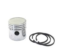 1pc 42 mm 47 mm 48 mm 51 mm Pistone compressore ad aria con per anelli pistone da 3 pcs set di olio anello compatibile con accessori per pompa 'aria parti pneumatiche in metallo(51 piston 51 rings)