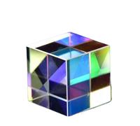 1pc 45 * 45 * 45mm Prisma a colori di grandi dimensioni a sei facce Luminoso 50mm Cubo Fotografia creativa Foto Esperimento ottico