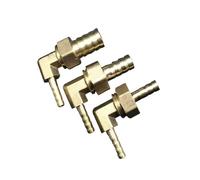 1pc 4mm-12mm Hose Barb Elbow Reducing Coupling Brass Hosetail Reducer Coupler Connector Water Gas Oil