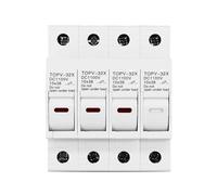 1pc 4P WITH LED 1100V DC Fuse Holder 10 * 38mm Solar PV TOPV-32X Base Photovoltaic System Protection Protector CZMDKEXM