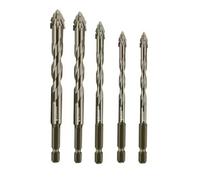 1pc/4pcs/5pcs/6pcs/7pcs Punta da trapano eccentrica Testa inclinata Punta da trapano for piastrelle ad alta durezza Cemento seghettato (6-6-8-10-12)