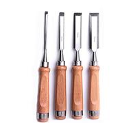 1PC/4PCS 6mm 12mm 19mm 25mm sgorbie per intagliare il legno macchina scalpelli piatti acciaio al cromo vanadio scalpelli per la lavorazione del legno strumento mano fai da te (1 PC 25mm)