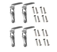 1pc/4pcs Chiusura a scatto in acciaio inossidabile 304 (con viti), Morsetto a scatto a 90 gradi, Chiusure per boccaporti per barche, Chiusura a scatto per cassapanche, Frigorifero, Scatole, Cancelli,