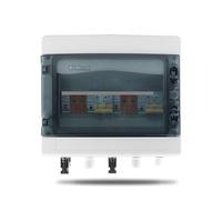 1pc 50A DC MCB Solar photovoltaic PV Combiner Box With Protection 2 input 2 out DC 600V Fuse MCB SPD CZMDKEXM