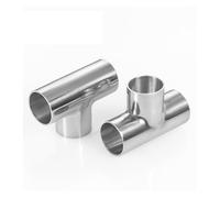 1pc 51mm Pipe OD Butt Weld Tee 3 Way Connector Pipe Fitting SUS304 Stainless Homebrew