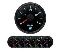 1PC 52MM 0-190 Ohm Indicatore di livello del carburante con 7 colori di luce 240-33Ohm Indicatore del misuratore di livello del serbatoio dell'olio Sostituzione diretta(240-33ohm BN)