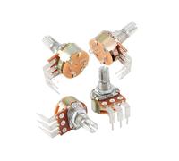 1Pc-5Pcs WH148 3pin With Switch 15MM Bend Foot 5K 10K 20K 50K 100K 500K B5K B10K B20K B100K B500K Potentiometer(1 SET,B500K 500K Ohm)