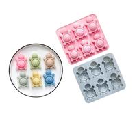 1PC 6-even turtle shaped silicone mold milk jelly mold ice Cube Mould DIY Tool for pudding mousse candle cake chocolate Cupcake Topper baking utensils